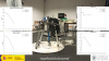 4DOF parallel robot: vision-based hybrid controller to release from a Type II singularity. Trajectory 1.